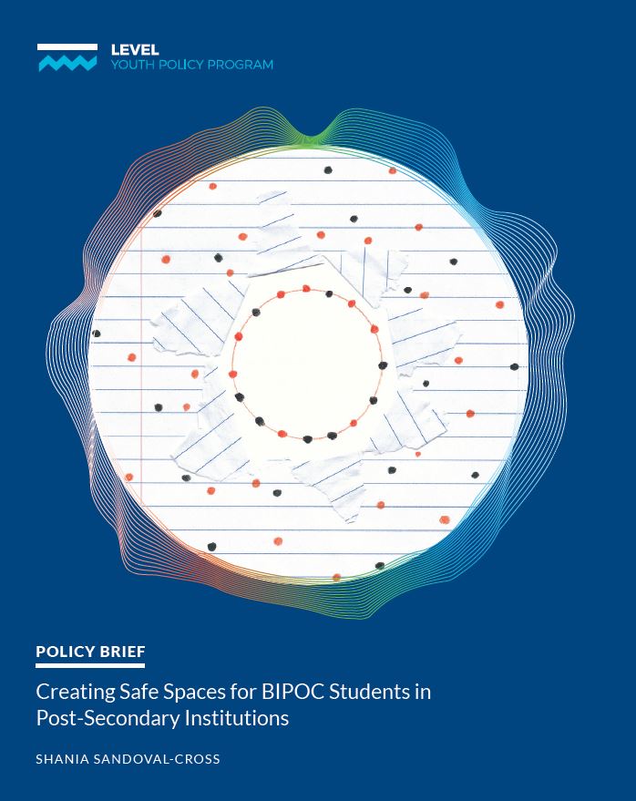 An illustration of a ruled page with dots connected all around it.